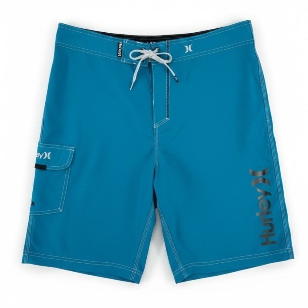 Hurley Board Shorts Men's 34 Blue Surf Coastal Gorpcore Beach Sporty EUC